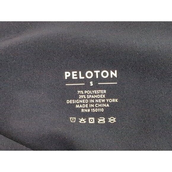 Peloton High Rise Legging Womens S Blue Color Block Athletic Workout Cycle Train - Picture 9 of 12
